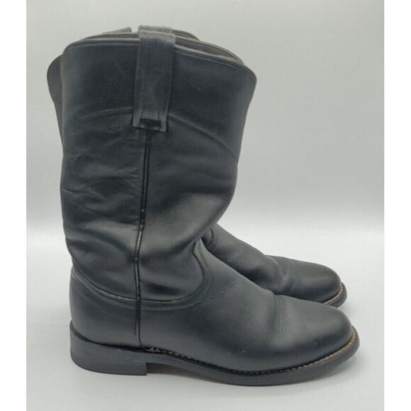 ACME Roper Women's Black Leather Slouch Boots Style 08050L Size 6.5 - Picture 5 of 12